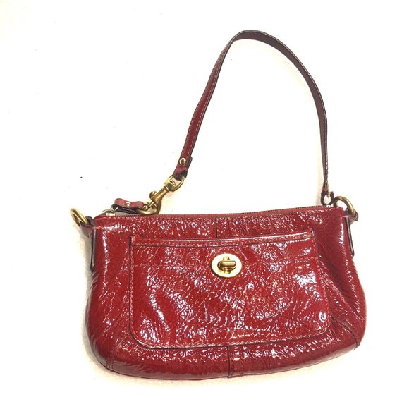Coach Turn Lock Wallet Wristlet (as is) - Picture 1 of 13